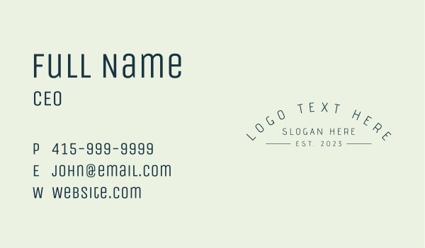 Company Business Wordmark Business Card Design Image Preview