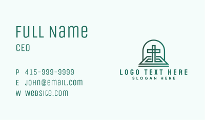 Religious Altar Cross Business Card Image Preview