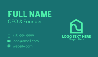 Teal Pentagon House Business Card Image Preview