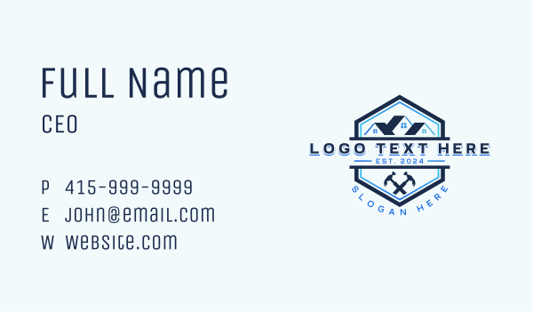 Hammer Utility Repair Business Card Design Image Preview