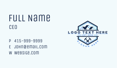 Hammer Utility Repair Business Card Image Preview