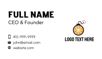 Orange Weapon Business Card Design