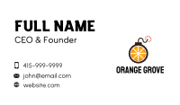 Orange Weapon Business Card Image Preview