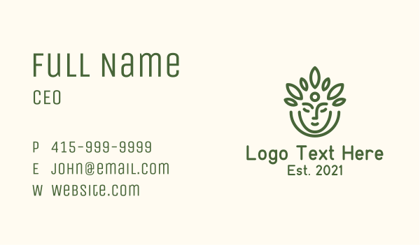 Nature Deity Cosmetics Business Card Design Image Preview