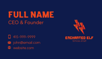 Electrical Energy Bolt  Business Card Design