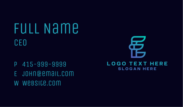 Tech Software Programmer Business Card Design Image Preview