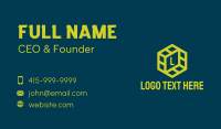 Yellow Polygon Company  Business Card Image Preview