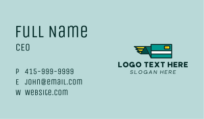 Credit Card Wing Business Card Image Preview