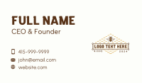 Wasp Honeycomb Beekeeper Business Card Design