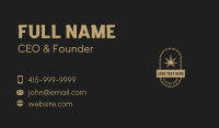 Herbal Hemp Leaf Business Card Image Preview