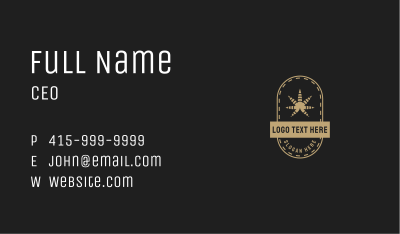 Herbal Hemp Leaf Business Card Image Preview