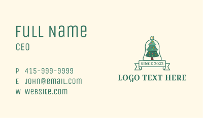 Christmas Tree Banner Business Card Image Preview