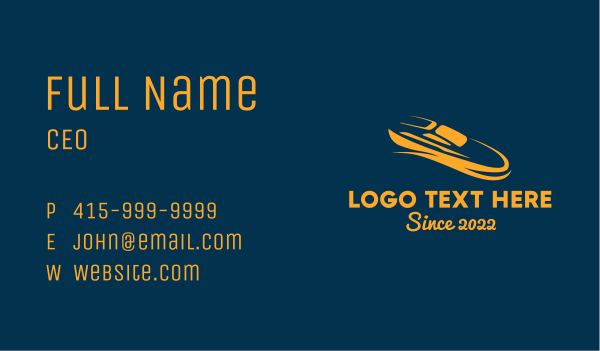 Golden Yacht Sail Boat  Business Card Design Image Preview