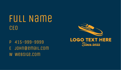 Golden Yacht Sail Boat  Business Card Image Preview