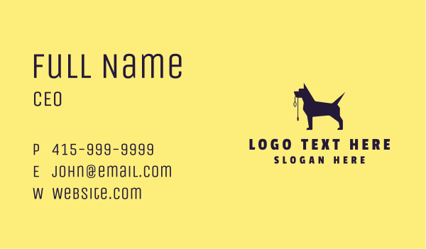 Pet Dog Training Business Card Design Image Preview