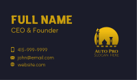 Yellow Mosque Sunset Business Card Image Preview
