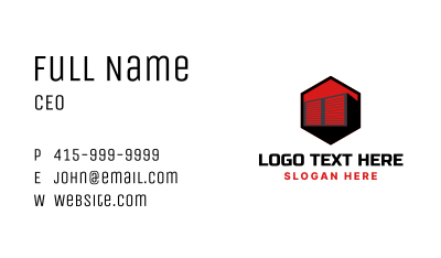 Warehouse Storage Logistics Business Card Image Preview