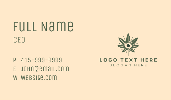 Mystic Eye Marijuana Business Card Design Image Preview