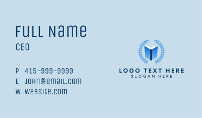 Learning Center Emblem Business Card Image Preview