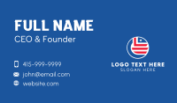 Star & Stripes Flag Emblem  Business Card Preview