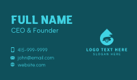 Car Wash Droplet Business Card Design