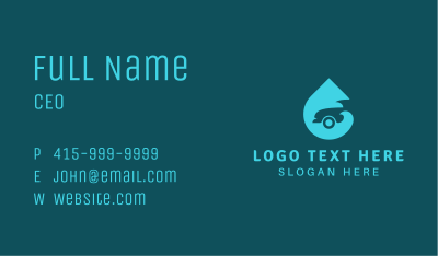 Car Wash Droplet Business Card Image Preview