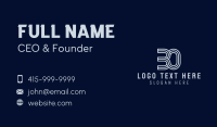 Generic Number 30 Business Card Preview