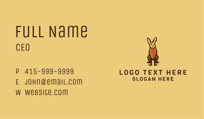 Rustic Rabbit Emblem Business Card Image Preview