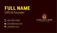 Hot Fire Flame  Business Card Image Preview