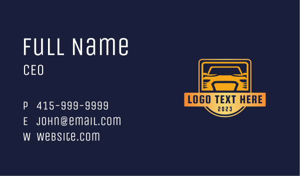 Mechanical Car Driver Business Card Design Image Preview