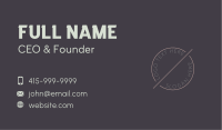 Circle Slash Hotel Business Card Image Preview
