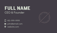 Circle Slash Hotel Business Card Preview