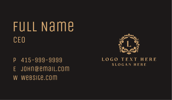 Luxury Floral Beauty Business Card Design Image Preview