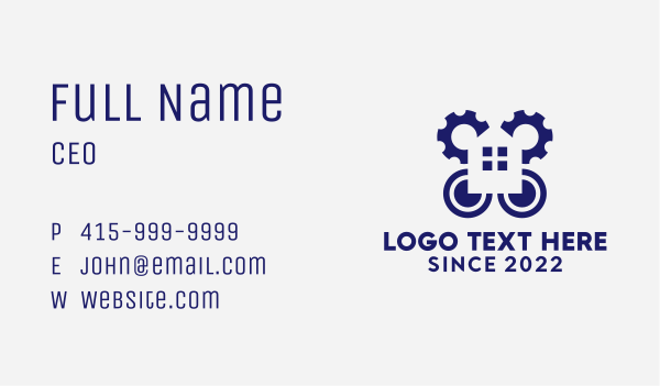 Gear House Home Improvement  Business Card Design Image Preview