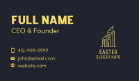Yellow Skyscraper Cluster Business Card Image Preview
