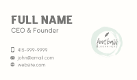 Quill Pen Wordmark Business Card Image Preview