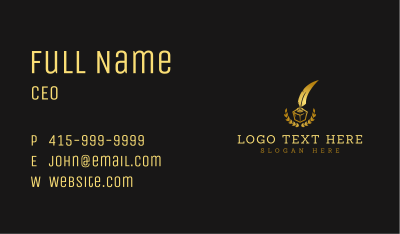 Publisher Quill Ink Business Card Image Preview