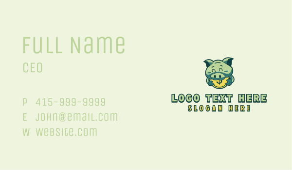 Piggy Bank Coin Business Card Design Image Preview