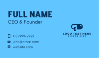 Blue Medical Pill Letter E Business Card Image Preview