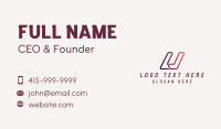 Software Programmer Letter U Business Card Preview