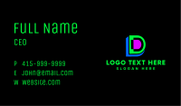 Neon Multimedia Agency Business Card Image Preview