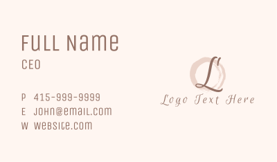 Business Watercolor Lettermark Business Card Image Preview