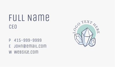 Luxury Crystals Boutique Business Card Image Preview