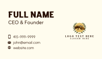 Organic Bee Honey Wreath Business Card Image Preview