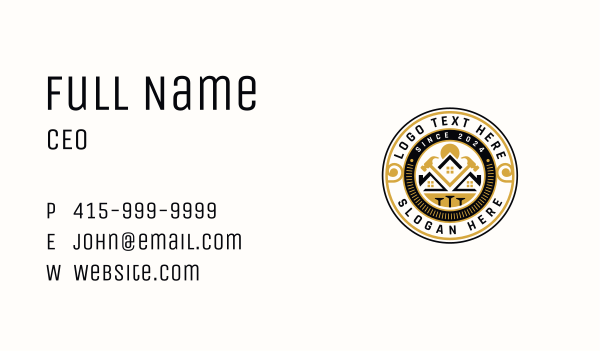 Builder Remodeling Carpenter Business Card Design Image Preview