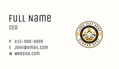 Builder Remodeling Carpenter Business Card Image Preview