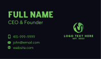 Green Arrow Sphere Business Card Image Preview