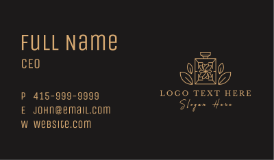 Deluxe Floral Perfume  Business Card