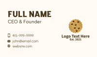 Chocolate Chip Cookie  Business Card Design