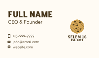 Chocolate Chip Cookie  Business Card Image Preview